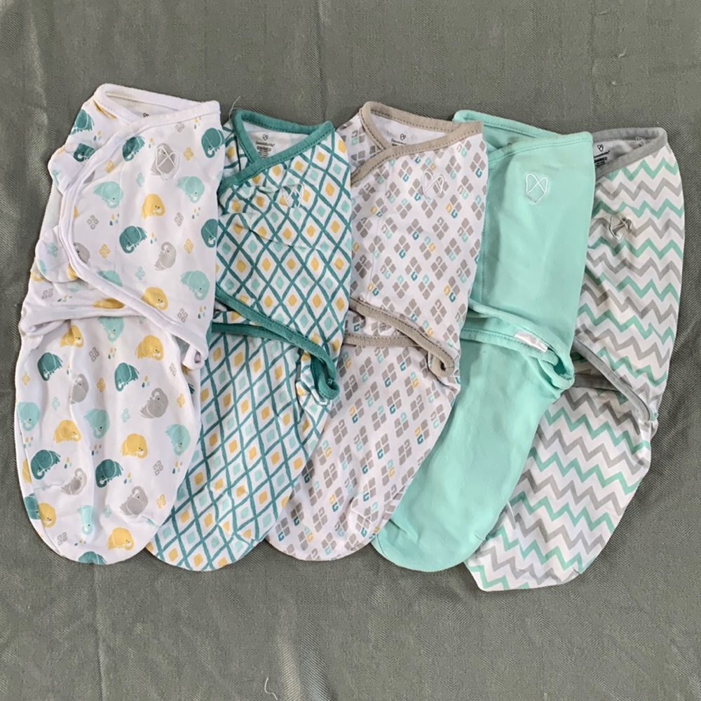 Set of 5 SwaddleMe Velcro Swaddles Swaddle Me